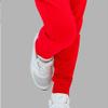 Toddler Girls Boy's Sweatpants Baby Cotton Pull on Jogger Pants Kids Solid Elastic Waist Slim Sport (Red, 6-7 Years) view 4