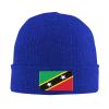 MULIHU Flag of Saint Kitts and Nevis Beanie Hat for Men Women Winter Warm Knit Hats Ski Hat Skull Cap Blue view 2