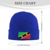 MULIHU Flag of Saint Kitts and Nevis Beanie Hat for Men Women Winter Warm Knit Hats Ski Hat Skull Cap Blue view 3