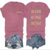 AMWIPE Be Kind Shirt for Women Teacher Kindness Positive Message Tshirt Dandelion Graphic Summer Tee Tops Pink view 1