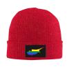 MULIHU LGBT Flag Map of Cyprus Beanie Hat for Men Women Winter Warm Knit Hats Ski Hat Skull Cap Red view 2