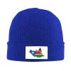 MULIHU South Sudan Terrain Map Beanie Hat for Men Women Winter Warm Knit Hats Ski Hat Skull Cap Blue view 2