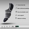 BRISIRA Bamboo Viscose Compression No Show Socks Womens Non Slip Running Athletic Cushion Moisture Wicking Low Cut view 3
