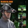HUVIOVED Military Grade Night Vision Goggles for Adults, Head Mounted Night Vision Binoculars NVG Goggles with 32GB Memory Card for Hunting Surveillance view 2