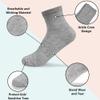 SPTRAMLE Kids Socks 12 Pairs Crew Socks for Toddler Boys Girls 10-14 Years Athletic Mid Cut Sock Multipack Black White view 3