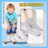 SPTRAMLE Kids Socks 12 Pairs Crew Socks for Toddler Boys Girls 10-14 Years Athletic Mid Cut Sock Multipack Black White view 4