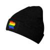 MULIHU LGBT Flag Map of Cte D'Ivoire Beanie Hat for Men Women Winter Warm Knit Hats Ski Hat Skull Cap Black