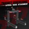 FAGUS H Lateral Raise Attachment,Plate Loaded Deltoid and Shoulder Press Machine,Upper Body Strength Training Machine Fits for 5/8 Aperture Racks view 2