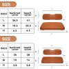 XUANYUDG0769 Golf Cart Front and Rear Seat Covers for EZGO TXT 1994-2013 and B-Shaped Aftermarket Rear Seat, Vinyl Leather/Adjustable Straps and Retractable Buckle/No Stapler Required, 4PCS, Brown view 3