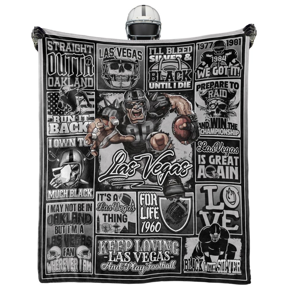 BTHRRW Football Throw Blanket Football Team Color 50"x40" Fan Gifts for Men Women Boys Sport Blanket Sofa Bed Couch Living Room.