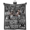 BTHRRW Football Throw Blanket Football Team Color 50"x40" Fan Gifts for Men Women Boys Sport Blanket Sofa Bed Couch Living Room. view 1
