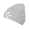MULIHU Christmas Seamless Pattern Beanie Hat for Men Women Winter Warm Knit Hats Ski Hat Skull Cap Gray