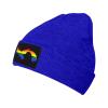 MULIHU LGBT Flag Map of Panama Beanie Hat for Men Women Winter Warm Knit Hats Ski Hat Skull Cap Blue