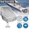 XHDZSW Boat Seat Cover | Waterproof, Universal Fit, Boat Seat Cover (Silver, 56x61x64 cm/22x24x25 in) view 2