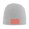 MULIHU Christmas Seamless Pattern Beanie Hat for Men Women Winter Warm Knit Hats Ski Hat Skull Cap Gray view 2