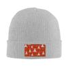 MULIHU Christmas Seamless Pattern Beanie Hat for Men Women Winter Warm Knit Hats Ski Hat Skull Cap Gray view 2
