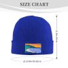 American Samoa National Park Ofu Beach Beanie Hat for Men Women Winter Warm Knit Hats Ski Hat Skull Cap Blue view 3