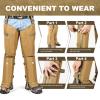 Snake Guard Chaps Waterproof Snake Chaps for Hunting Snake Bite Protection Gear Adjustable Size Snake Proof Gaiters Fit for Men & Women Anti-Snake Gaiters for Legs Cover From Ankle to Thigh view 3