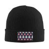 MULIHU Christmas Seamless Knitting Pattern Beanie Hat for Men Women Winter Warm Knit Hats Ski Hat Skull Cap Black view 2