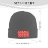 MULIHU Christmas Seamless Pattern Beanie Hat for Men Women Winter Warm Knit Hats Ski Hat Skull Cap Deep Heather view 3