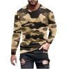 Big and Tall Shirts for Men Long Sleeve Camouflage Print Graphic Pullover Tops Camo Gym Workout Crewneck Sweatshirts mens hawaiian shirts Camouflage XXXL view 1