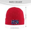 MULIHU Colorful Abstract Shape Seamless Pattern Beanie Hat for Men Women Winter Warm Knit Hats Ski Hat Skull Cap view 3