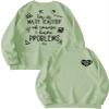 Pifnxtamy Sweatshirt for Women Math Teacher Pullover I'm A Math Teacher of Course I Have Problems Shirt Crewneck Blouse Olive Green view 3