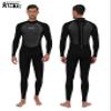 KMT Wetsuit for Men, Mens 3/2mm Wetsuits Full Ultraflex Wet Suits Back Zip Keep Warm in Cold Water High-Elasticity CR, Black Large Tall view 3