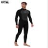KMT Wetsuit for Men, Mens 3/2mm Wetsuits Full Ultraflex Wet Suits Back Zip Keep Warm in Cold Water High-Elasticity CR, Black Large Tall view 4