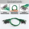 Fishing Leaders, 30pcs Stainless Steel Leader Wire Fishing Leader Line with Swivel Snaps Fishing Wire Leaders Connecting Fishing Tackle Lure or Hook for Saltwater and Freshwater - 9.84inch view 3