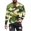 Big and Tall Shirts for Men Long Sleeve Camouflage Print Graphic Pullover Tops Camo Gym Workout Crewneck Sweatshirts men's t shirts graphic Camouflage XXXL view 1