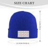 MULIHU Colorful Heart Shaped Seamless Pattern Beanie Hat for Men Women Winter Warm Knit Hats Ski Hat Skull Cap view 3