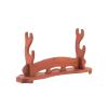 LUNCHS Sword Stand Wood, Clear Lines Katana Stand Suitable for Elders, Wand Holder Easy to Install(2 Layers,Red) view 1