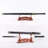 LUNCHS Sword Stand Wood, Clear Lines Katana Stand Suitable for Elders, Wand Holder Easy to Install(2 Layers,Red) view 2