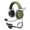 TAC301 Tactical Headset Electronic Shooting Ear Protection Headphones w Microphone,Hearing Protection with U94 PTT (Army Green) view 1