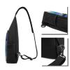 Crossbody Sling Backpack Sling Bag for Men Women Cross Chest Bag Shoulder Bag White Beach Tropical sea Travel Hiking Daypack view 2