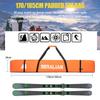 MERALIAN Padded Ski Bag,Waterproof Full Padded Single Ski Travel Bag with Adjustable Shoulder Strap. (Orange, 170 cm) view 3