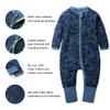 Kids Tales Baby Footies Double Zipper Romper Pajama Toddler Cotton Playsuit Infant Boy Girl Cartoon Graphic Jumpsuit view 3