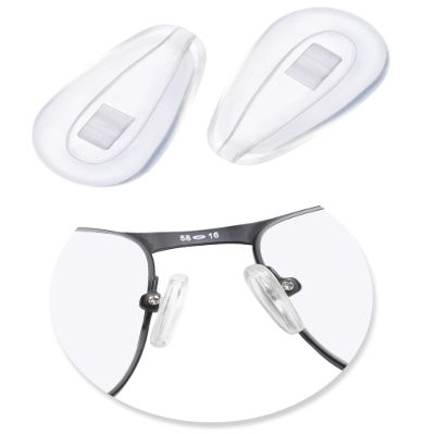 Glintbay Nosepads for Prada PR 54TV-55 Sunglasses - Clear