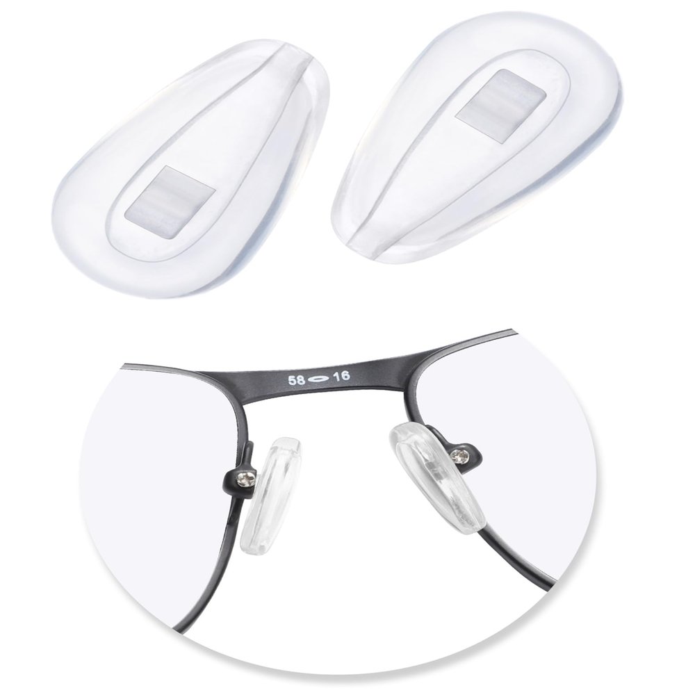Glintbay Nosepads for Prada PR 54TV-55 Sunglasses - Clear