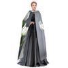 DRTGEDS White Tulips Flowers Hooded Cloak Long Cape For Halloween Cloak Costumes Hooded Cape Masquerade Dress Up view 3