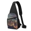 Crossbody Sling Backpack Sling Bag for Men Women Cross Chest Bag Shoulder Bag Hong Kong Travel Hiking Daypack view 1