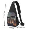 Crossbody Sling Backpack Sling Bag for Men Women Cross Chest Bag Shoulder Bag Hong Kong Travel Hiking Daypack view 3