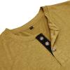 Men Fall Winter Polo Shirts Long Sleeved Flip Collar Tops Pocket Button V Neck T Shirts Golf Casual Sports Tops Mens t Shirts Casual Yellow XL view 4