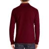 Men Fall Winter Polo Shirts Long Sleeved Flip Collar Tops Pocket Button V Neck T Shirts Golf Casual Sports Tops Mens Long Sleeve tee Shirts Wine L view 2