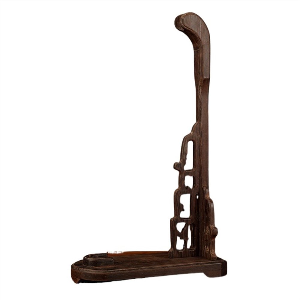 LUNCHS Sword Stand Wood Matte Katana Stand Chinese Classical Style Home Decoration Suitable for Elders or Friends as Gifts(Medium)