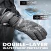 OutdoorMaster Ski Snow Gloves for Women & Men, 3M Thinsulate Waterproof Snowboard Gloves for Winter Warm Windproof Snowmobile with Double-Pocket view 3