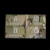 2 PCS AliPlus Blood Type Patches O -NEG- Patch IR Infrared Reflective Patch Laser Cut Tactical Morale Patches Hook and Loop(3.35x2 inch CP) view 4