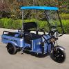 CHZDPP Electric Tricycle Protective Cover for All Sanbengzi, Sanbengzi Awning for Rain Sun Snow Proof, Tricycle Frame Canopy with Reflective Strips(Dark Blue,43.3inch/110cm Wide) view 1