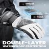 OutdoorMaster Ski Snow Gloves for Women & Men, 3M Thinsulate Waterproof Snowboard Gloves for Winter Warm Windproof Snowmobile with Double-Pocket view 3
